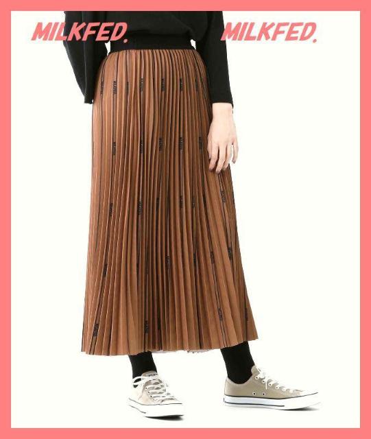 ☆ミルクフェド☆完売レア!ロゴプリーツフレアロングスカート☆ < ブランド ☆ミルクフェド☆完売レア!ロゴプリーツフレアロングスカート☆ < ブランドの