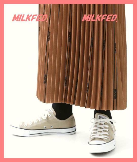 ☆ミルクフェド☆完売レア!ロゴプリーツフレアロングスカート☆ < ブランド ☆ミルクフェド☆完売レア!ロゴプリーツフレアロングスカート☆ < ブランドの