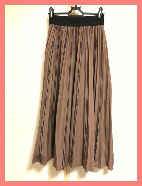 ☆ミルクフェド☆完売レア!ロゴプリーツフレアロングスカート☆ < ブランド ☆ミルクフェド☆完売レア!ロゴプリーツフレアロングスカート☆ < ブランドの