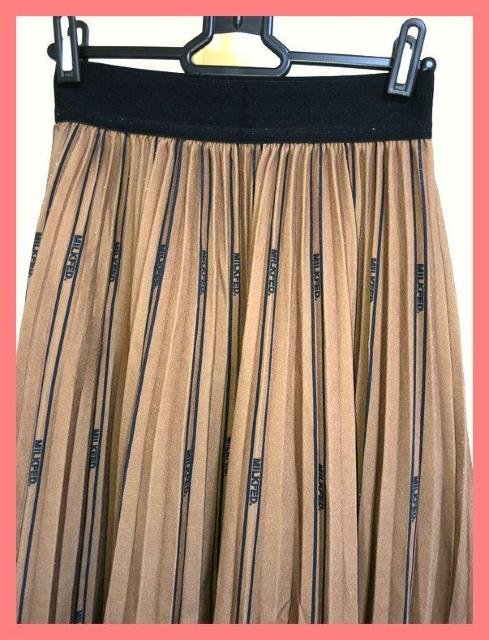 ☆ミルクフェド☆完売レア!ロゴプリーツフレアロングスカート☆ < ブランド ☆ミルクフェド☆完売レア!ロゴプリーツフレアロングスカート☆ < ブランドの