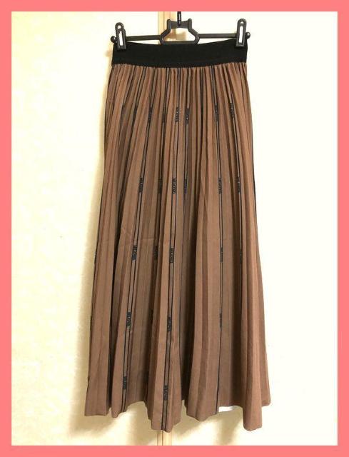 ☆ミルクフェド☆完売レア!ロゴプリーツフレアロングスカート☆ < ブランド ☆ミルクフェド☆完売レア!ロゴプリーツフレアロングスカート☆ < ブランドの