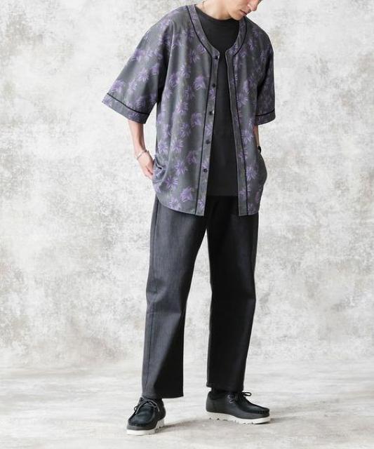 ☆nano・universe ナノユニバース フラワー ベースボールシャツ/シャツ/メンズ/M < ブランド ☆nano・universe ナノユニバース フラワー ベースボールシャツ/シャツ/メンズ/M < ブランドの