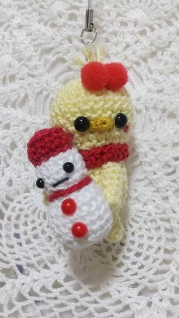 雪だるまとひよ*編みぐるみストラップ < ペット/手芸/園芸 雪だるまとひよ*編みぐるみストラップ < ペット/手芸/園芸の