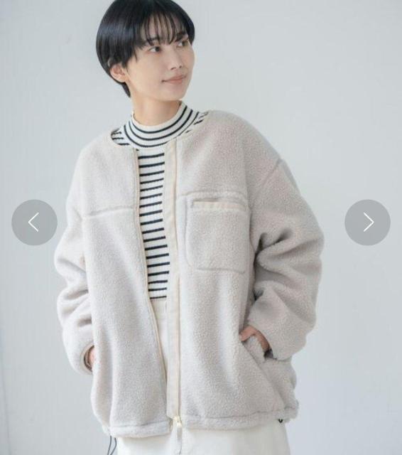 LEPSIM☆ノーカラーボアジャケット/美品 < ブランド LEPSIM☆ノーカラーボアジャケット/美品 < ブランドの