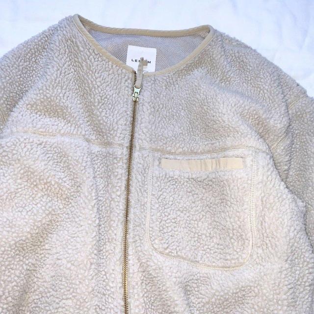 LEPSIM☆ノーカラーボアジャケット/美品 < ブランド LEPSIM☆ノーカラーボアジャケット/美品 < ブランドの