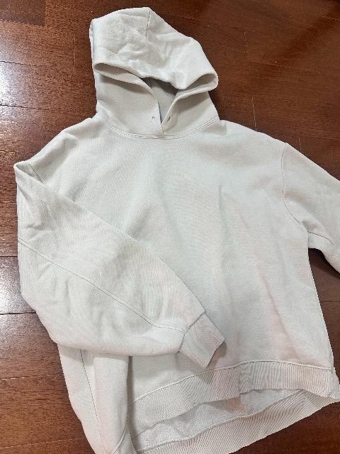 男女兼用 厚手ホワイトパーカー 裏起毛 < 女性ファッション 男女兼用 厚手ホワイトパーカー 裏起毛 < 女性ファッションの