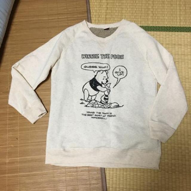 ディズニー・くまのプーさん柄裏ボア付トレーナー < 女性ファッション ディズニー・くまのプーさん柄裏ボア付トレーナー < 女性ファッションの