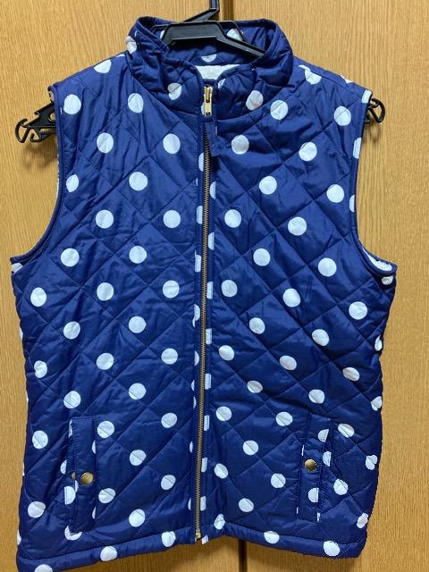 未使用☆GAP☆ネイビー×白ドット中綿ベスト☆160 < ブランド  未使用☆GAP☆ネイビー×白ドット中綿ベスト☆160  < ブランドの