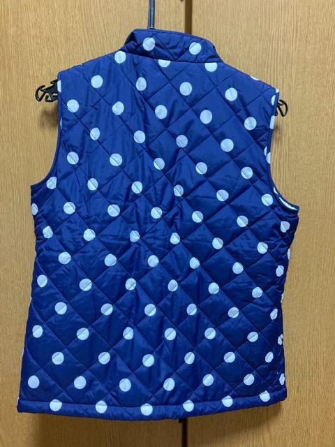 未使用☆GAP☆ネイビー×白ドット中綿ベスト☆160 < ブランド  未使用☆GAP☆ネイビー×白ドット中綿ベスト☆160 < ブランドの