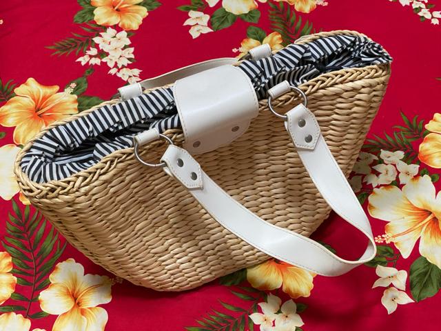 可愛い☆カゴbag☆クジラのチャーム付き☆ < 女性ファッション  可愛い☆カゴbag☆クジラのチャーム付き☆ < 女性ファッションの