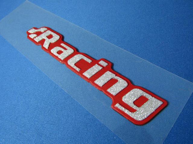 ● Racingレーシング S/RED キラキラ DIAMOND DECALエンブレム 訳あり品● < 自動車/バイク ● Racingレーシング S/RED キラキラ DIAMOND DECALエンブレム 訳あり品● < 自動車/バイク