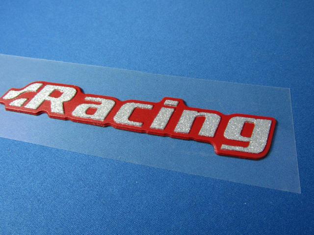 ● Racingレーシング S/RED キラキラ DIAMOND DECALエンブレム 訳あり品● < 自動車/バイク ● Racingレーシング S/RED キラキラ DIAMOND DECALエンブレム 訳あり品● < 自動車/バイク