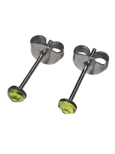 2個1セット 幅3mm ラインストーン スタッドピアス イエロー 両耳用 ステンレス アクリル製 シンプル つけっぱなしOK 安い < 女性アクセサリー/時計  2個1セット 幅3mm ラインストーン スタッドピアス イエロー 両耳用 ステンレス アクリル製 シンプル つけっぱなしOK 安い  < 女性アクセサリー/時計の