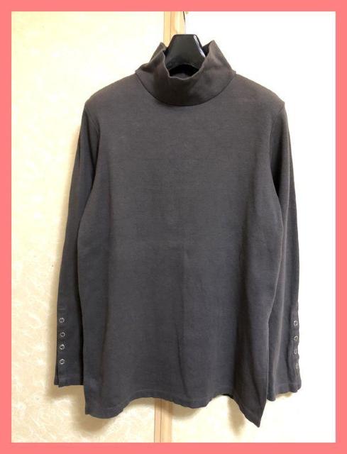 ☆Icietla☆美品☆日本製ボタン袖サイドスリットハイネックリブカットソー36☆ < 女性ファッション  ☆Icietla☆美品☆日本製ボタン袖サイドスリットハイネックリブカットソー36☆  < 女性ファッションの