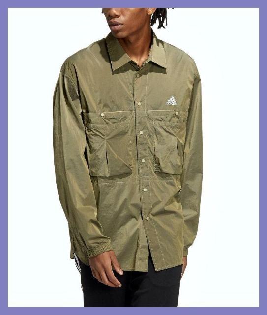 ☆アディダス☆超美品レア♪完売裏地メッシュミリタリーナイロンシャツジャケットL☆ < ブランド  ☆アディダス☆超美品レア♪完売裏地メッシュミリタリーナイロンシャツジャケットL☆  < ブランドの