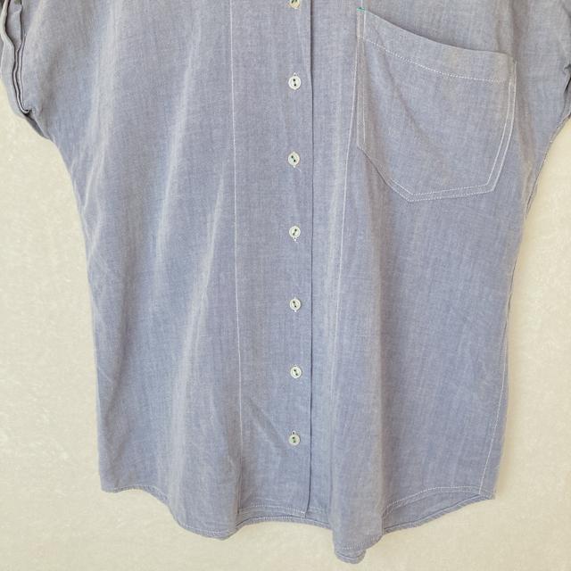 marshmallow crown ドルマン 古着 デニム風 薄手 シャツ F N2m < 女性ファッション marshmallow crown ドルマン 古着 デニム風 薄手 シャツ F N2m < 女性ファッションの