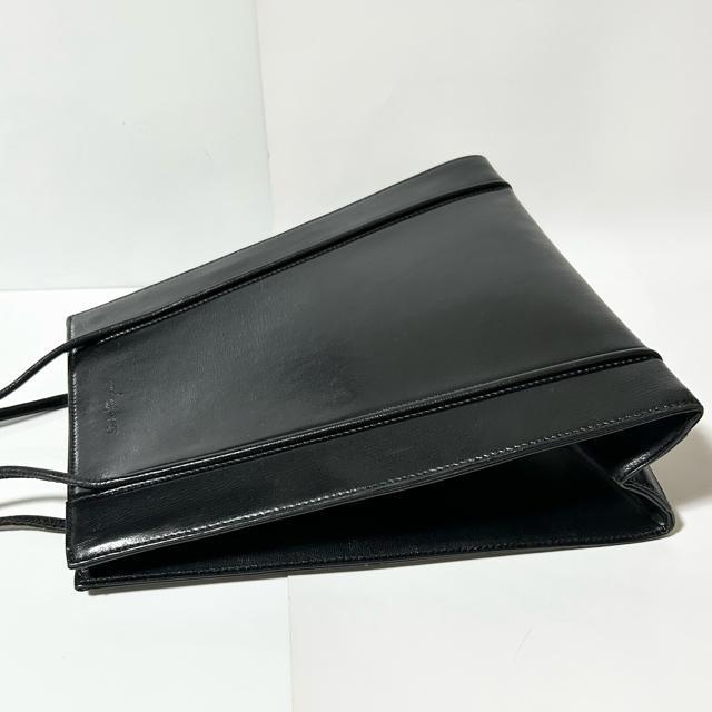 美品 Salvatore Ferragamo フェラガモ E219291 レザー ハンドバッグ ブラック < ブランド 美品 Salvatore Ferragamo フェラガモ E219291 レザー ハンドバッグ ブラック < ブランドの