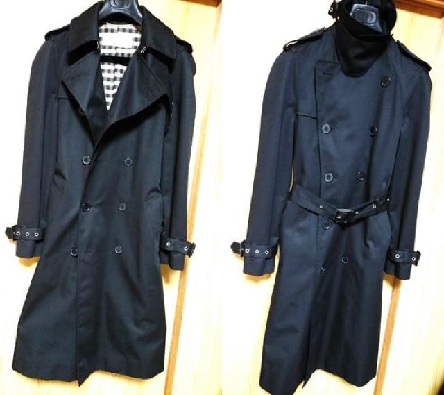 正規美 SAINT LAURENT PARIS サンローランパリ ロングトレンチコート 黒 最小34 コート 丈長 男女兼用 < ブランド  正規美 SAINT LAURENT PARIS サンローランパリ ロングトレンチコート 黒 最小34 コート 丈長 男女兼用 < ブランドの