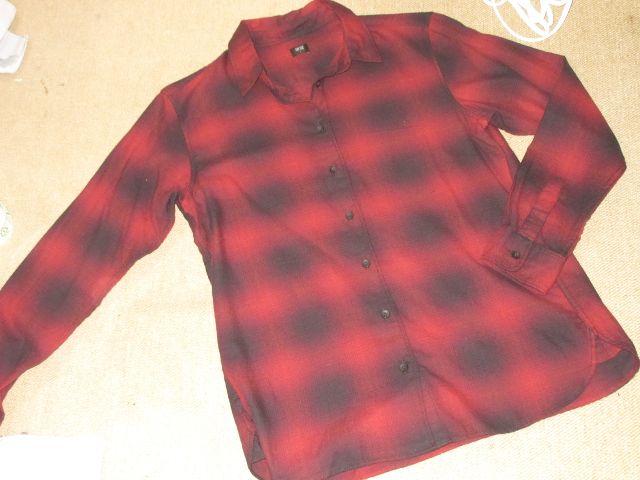 未使用☆ネルシャツ*チェック柄*長袖シャツ(ダークレッド) < ブランド  未使用☆ネルシャツ*チェック柄*長袖シャツ(ダークレッド)  < ブランドの