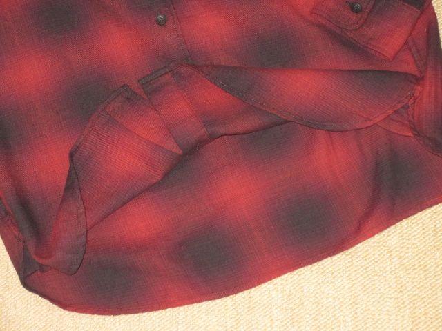 未使用☆ネルシャツ*チェック柄*長袖シャツ(ダークレッド) < ブランド  未使用☆ネルシャツ*チェック柄*長袖シャツ(ダークレッド) < ブランドの