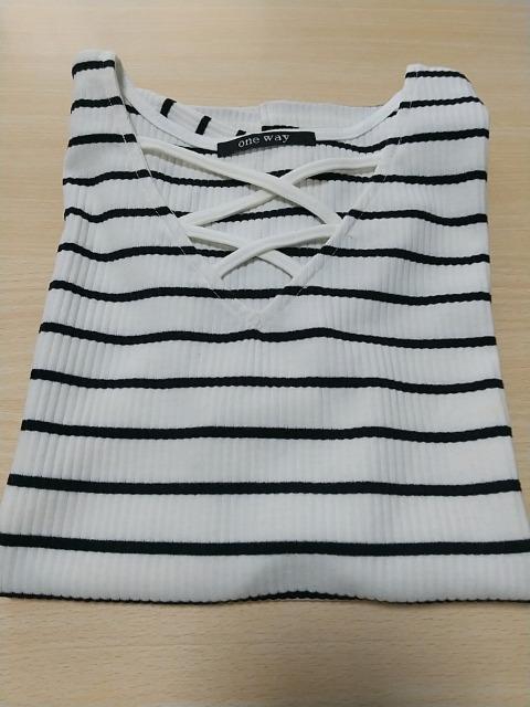 デザインカットソー★ボーダー★Mサイズ  新品同様です! < 女性ファッション  デザインカットソー★ボーダー★Mサイズ  新品同様です! < 女性ファッションの