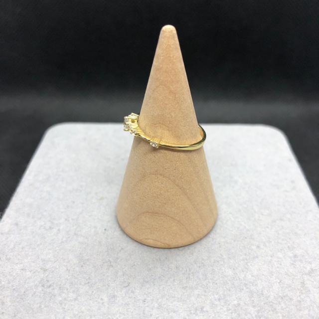 即決 S925 ゴールドカラー ストーン リング 指輪 9号 < 女性アクセサリー/時計 即決 S925 ゴールドカラー ストーン リング 指輪 9号 < 女性アクセサリー/時計の