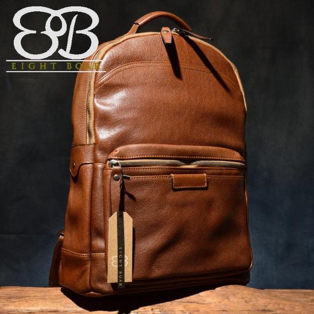 ◆ANUBIS カウハイド オールレザー ビジネス 18L バックパック リュック 牛本革 エイトボアー ブラウン◆茶k48 < 男性ファッション  ◆ANUBIS カウハイド オールレザー ビジネス 18L バックパック リュック 牛本革 エイトボアー ブラウン◆茶k48 < 男性ファッションの