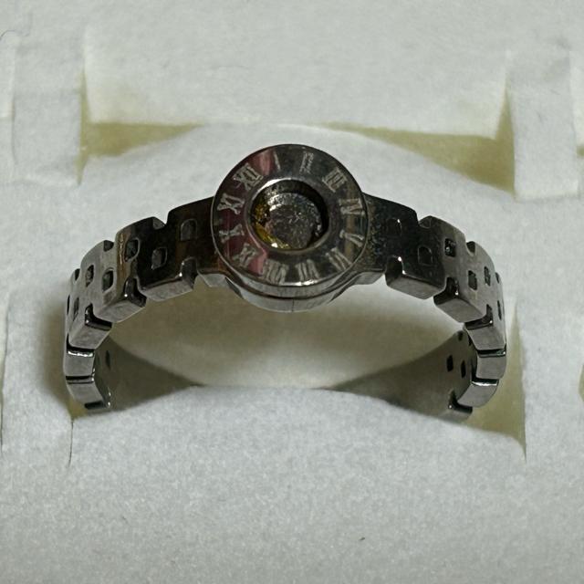 ローマ数時間デザイン ステンレス製リング サイズ15号 管理番号20251C < 男性アクセサリー/時計  ローマ数時間デザイン ステンレス製リング サイズ15号 管理番号20251C  < 男性アクセサリー/時計の