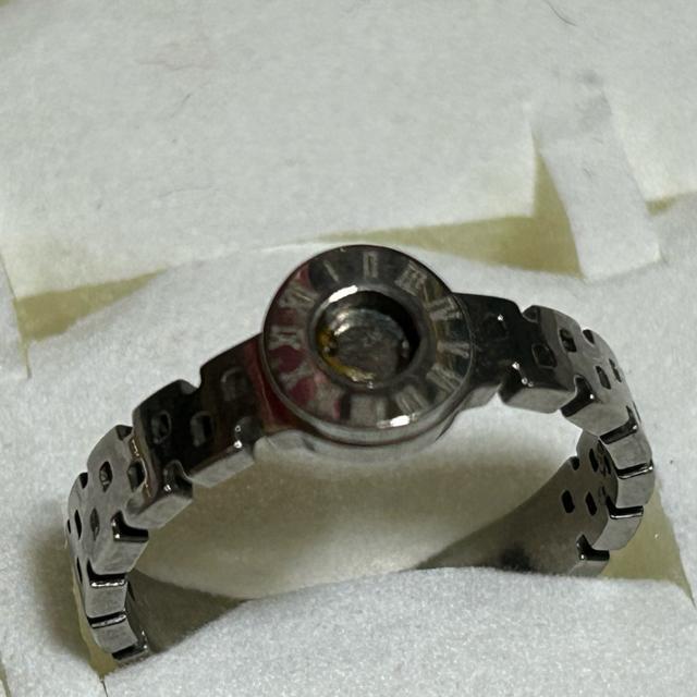 ローマ数時間デザイン ステンレス製リング サイズ15号 管理番号20251C < 男性アクセサリー/時計  ローマ数時間デザイン ステンレス製リング サイズ15号 管理番号20251C < 男性アクセサリー/時計の