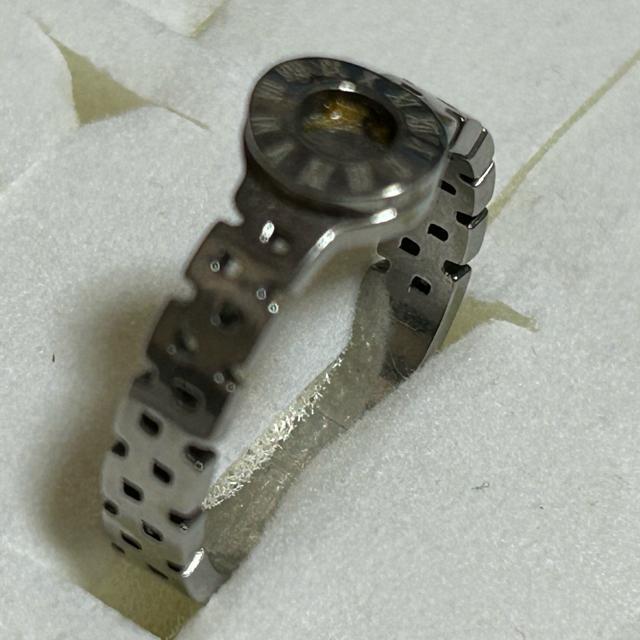 ローマ数時間デザイン ステンレス製リング サイズ15号 管理番号20251C < 男性アクセサリー/時計  ローマ数時間デザイン ステンレス製リング サイズ15号 管理番号20251C < 男性アクセサリー/時計の