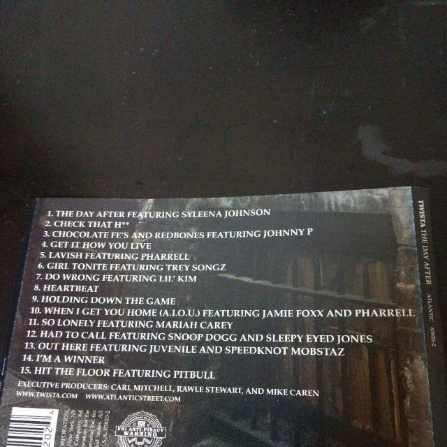 TWISTAwTHE DAY AFTERxSNOOP DOG PHARRELL  CD/DVD/rfI 