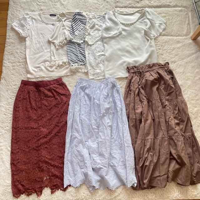 切手可 レディース トップス スカート まとめ売り < 女性ファッション 切手可 レディース トップス スカート まとめ売り < 女性ファッションの