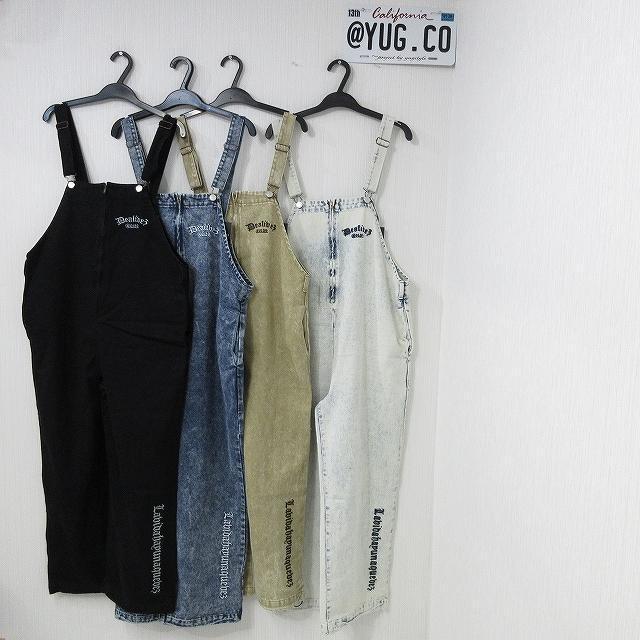 NEW最新bkXL【Dealivez】Black Letter.ロゴ刺繍 デニム オーバーロール デッキサロペ 特殊加工 < 女性ファッション NEW最新bkXL【Dealivez】Black Letter.ロゴ刺繍 デニム オーバーロール デッキサロペ 特殊加工 < 女性ファッションの