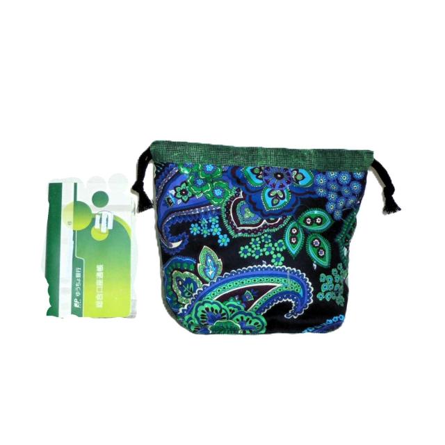 【底マチ幅が広い巾着】◆ヴェラブラッドリー◆【Blue Rhapsody】 < 女性ファッション 【底マチ幅が広い巾着】◆ヴェラブラッドリー◆【Blue Rhapsody】 < 女性ファッションの