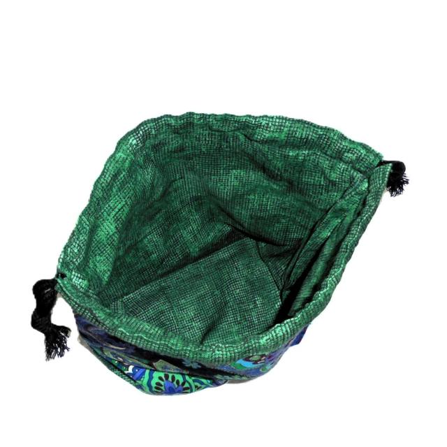 【底マチ幅が広い巾着】◆ヴェラブラッドリー◆【Blue Rhapsody】 < 女性ファッション 【底マチ幅が広い巾着】◆ヴェラブラッドリー◆【Blue Rhapsody】 < 女性ファッションの