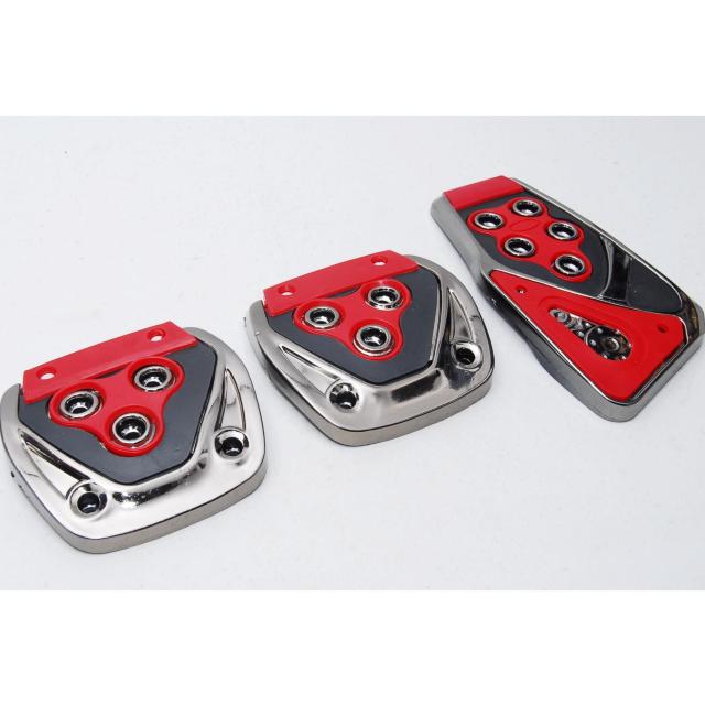 フォーミュラスペック ノンスリップ スポーツ ペダルカバー レッド MT用 汎用 ペダルパッド マニュアル 軽量 ドレスアップ 赤 < 自動車/バイク フォーミュラスペック ノンスリップ スポーツ ペダルカバー レッド MT用 汎用 ペダルパッド マニュアル 軽量 ドレスアップ 赤 < 自動車/バイク