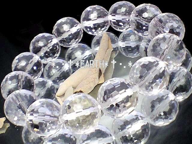 天然石★14ミリ128面カット高級天然水晶数珠 < 男性アクセサリー/時計 天然石★14ミリ128面カット高級天然水晶数珠 < 男性アクセサリー/時計の