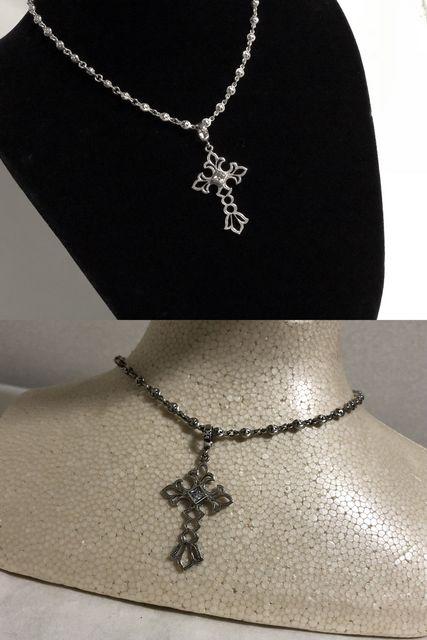 正規良 レア Loree Rodkinローリーロドキン ミルグレイ オープンクロス×オーバルクロスチェーンネックレス SET < ブランド  正規良 レア Loree Rodkinローリーロドキン ミルグレイ オープンクロス×オーバルクロスチェーンネックレス SET < ブランドの