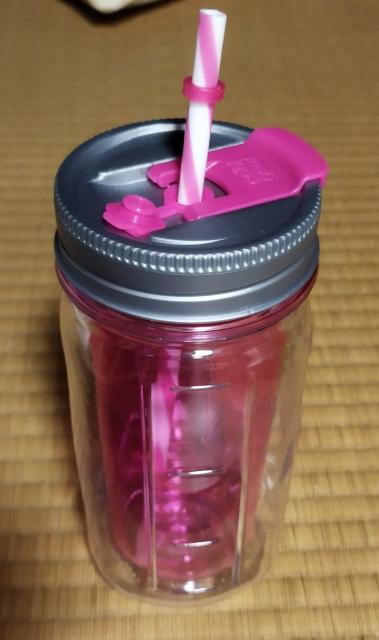 クールギア メイソンジャー ストロー付き タンブラー ピンク 470ml < インテリア/ライフ  クールギア メイソンジャー ストロー付き タンブラー ピンク 470ml < インテリア/ライフの