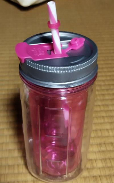 クールギア メイソンジャー ストロー付き タンブラー ピンク 470ml < インテリア/ライフ  クールギア メイソンジャー ストロー付き タンブラー ピンク 470ml < インテリア/ライフの
