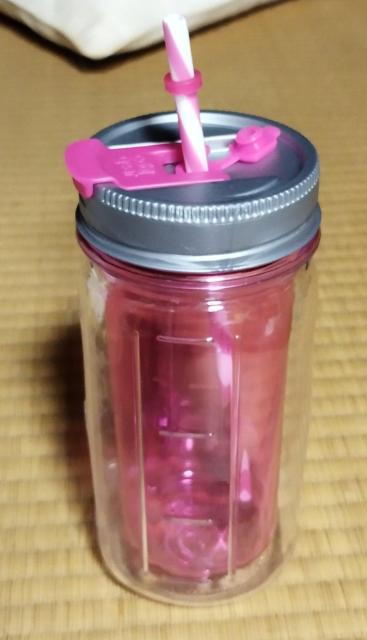 クールギア メイソンジャー ストロー付き タンブラー ピンク 470ml < インテリア/ライフ  クールギア メイソンジャー ストロー付き タンブラー ピンク 470ml < インテリア/ライフの