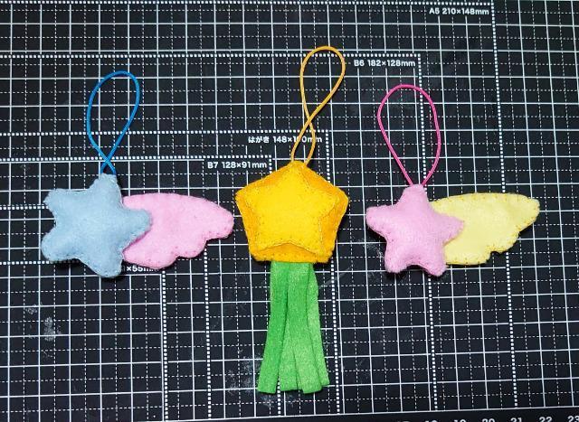 【定形外送料無料】ハンドメイド♪フェルト七夕飾り☆ミ★織姫彦星セットB(10点)★ < ペット/手芸/園芸  【定形外送料無料】ハンドメイド♪フェルト七夕飾り☆ミ★織姫彦星セットB(10点)★ < ペット/手芸/園芸の