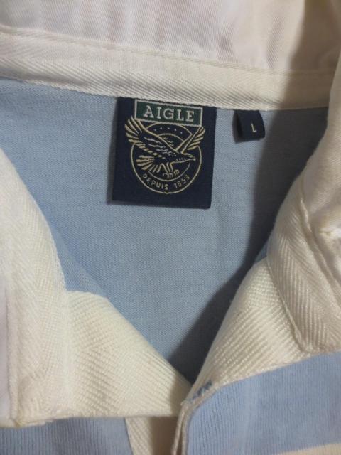 AIGLE  エーグル 綿 ラガーシャツ L 日本製 < 男性ファッション  AIGLE  エーグル 綿 ラガーシャツ L 日本製 < 男性ファッションの