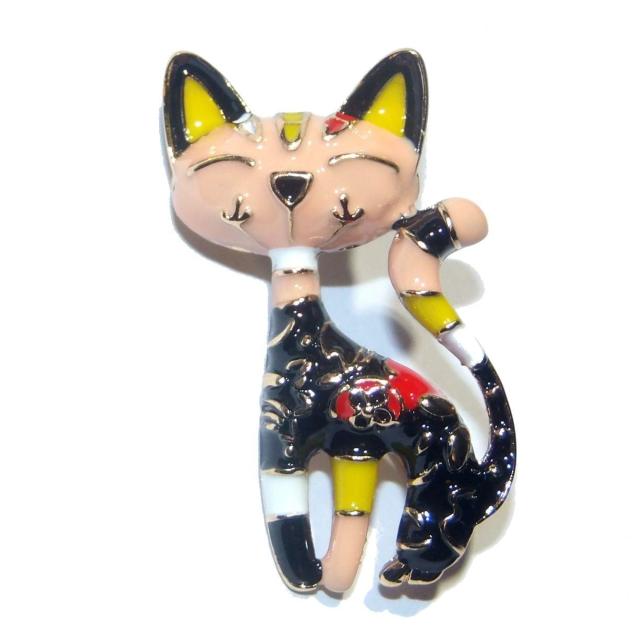 肌色 ネコ 猫 ネコ ねこ ピンブローチ ブローチ ピンバッジ バッジ ラペルピン < 女性アクセサリー/時計  肌色 ネコ 猫 ネコ ねこ ピンブローチ ブローチ ピンバッジ バッジ ラペルピン  < 女性アクセサリー/時計の