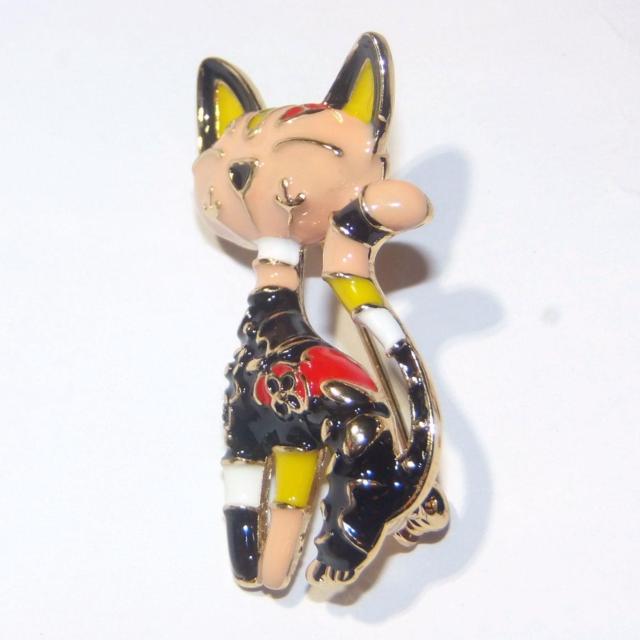 肌色 ネコ 猫 ネコ ねこ ピンブローチ ブローチ ピンバッジ バッジ ラペルピン < 女性アクセサリー/時計  肌色 ネコ 猫 ネコ ねこ ピンブローチ ブローチ ピンバッジ バッジ ラペルピン < 女性アクセサリー/時計の