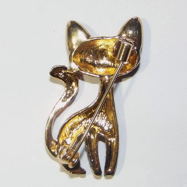 肌色 ネコ 猫 ネコ ねこ ピンブローチ ブローチ ピンバッジ バッジ ラペルピン < 女性アクセサリー/時計  肌色 ネコ 猫 ネコ ねこ ピンブローチ ブローチ ピンバッジ バッジ ラペルピン < 女性アクセサリー/時計の