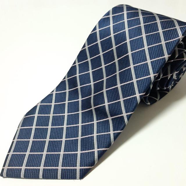 TREND COLOR ネクタイ 紺色系 チェック柄 < 男性ファッション  TREND COLOR ネクタイ 紺色系 チェック柄  < 男性ファッションの