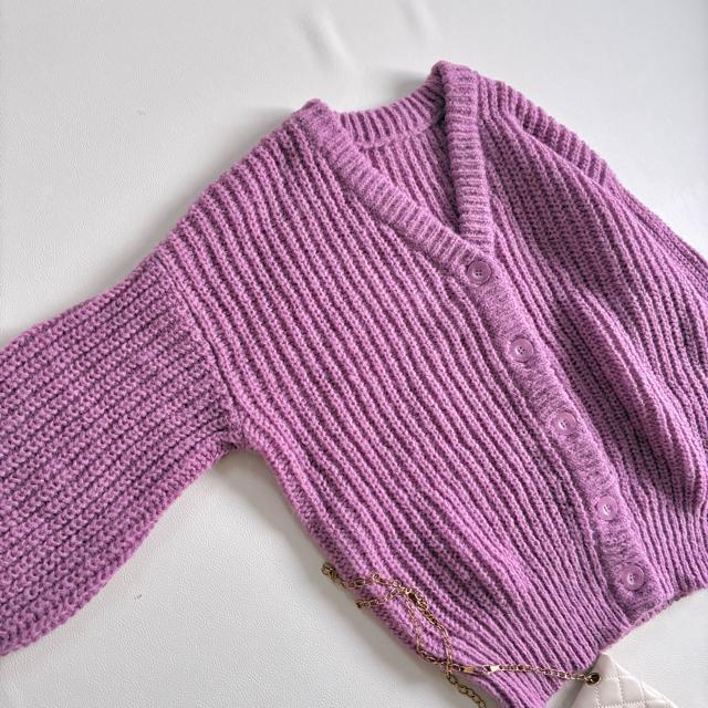 新品◆ミッシュマッシュ◆大きいサイズ感◆モヘヤニットカーディガン◆ピンクパープル < ブランド  新品◆ミッシュマッシュ◆大きいサイズ感◆モヘヤニットカーディガン◆ピンクパープル < ブランドの