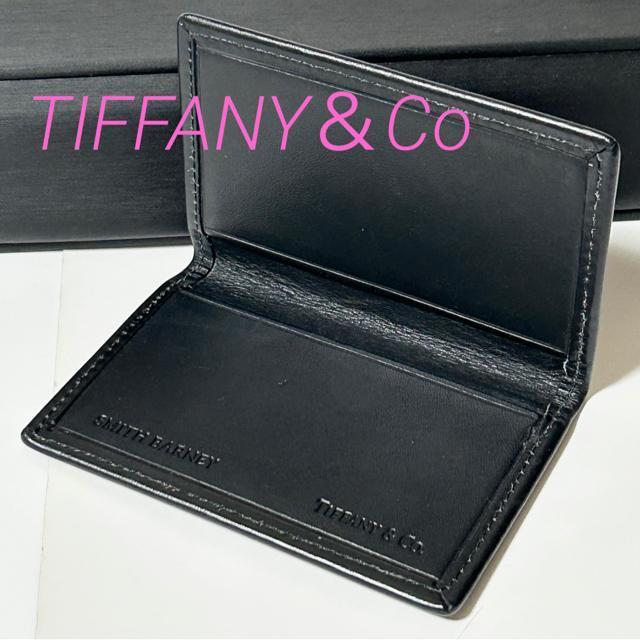 美品 TIFFANY&Co ティファニー レザー 名刺入れ カードケース ブラック メンズ レディース < ブランド 美品 TIFFANY&Co ティファニー レザー 名刺入れ カードケース ブラック メンズ レディース < ブランドの