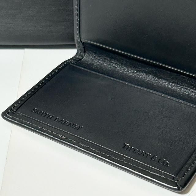 美品 TIFFANY&Co ティファニー レザー 名刺入れ カードケース ブラック メンズ レディース < ブランド 美品 TIFFANY&Co ティファニー レザー 名刺入れ カードケース ブラック メンズ レディース < ブランドの